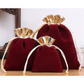 Velvet Jewelry Bag with Drawstring Closure