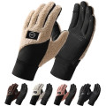 Windproof Fleece Touchscreen Gloves with Anti-Slip Grip