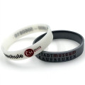 Debossed & Color Filled Silicone Bracelets