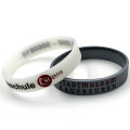 Debossed & Color Filled Silicone Bracelets