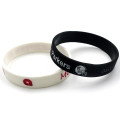 Debossed & Color Filled Silicone Bracelets