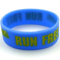 Debossed & Color Filled Silicone Bracelets
