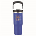 30 oz. Double Wall Tumbler with Flip Straw and Ergonomic Han