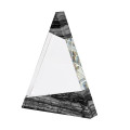 Vega Triangle Crystal with Marble Trim