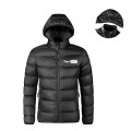 Removable Hood Cotton Padded Down Jacket