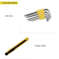 HandyPro 10pc Mini Furniture Tool Set with Hex Keys, Utility