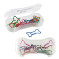 Dog Bone Shaped Paper Clips & Case