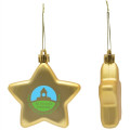 Shatter Resistant Flat Star Holiday Christmas Tree Ornament