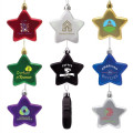 Shatter Resistant Flat Star Holiday Christmas Tree Ornament