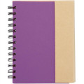 5.25 x 7 in. Eco Flip Top Journal Notebook with sticky notes