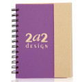 5.25 x 7 in. Eco Flip Top Journal Notebook with sticky notes