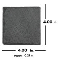 4" x 4" Square Slate Coaster