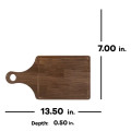Maple Cutting Board Paddle Shape with Drip Ring