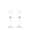 Twine Living Co. Gilded Stemmed 8 oz. Champagne Flute (set o