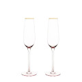 Twine Living Co. Gilded Stemmed 8 oz. Champagne Flute (set o