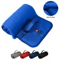 Fleece Roll Up Picnic Blanket w/ Easy carry handle 47" X 53"