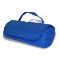 Fleece Roll Up Picnic Blanket w/ Easy carry handle 47" X 53"