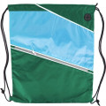 Tri color Front Zipper Drawstring Backpack w/ Headphone Jack