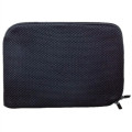 Grid Fabric Laptop Sleeve w/ Double Zipper & Soft Interior