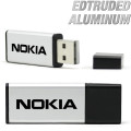 Compact Swivel Metal USB Drive with Keychain
