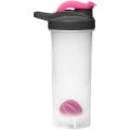 Gym Water Bottles - 24 oz. Shaker-Bottle w/ Mixer & Handle