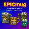 EpicMug Fully Custom Resin Design Mugs with Stainless Steel