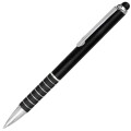 Twist Action Metal Pens w/ Stylus & Chrome Accent 2-in-1