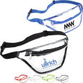 Waterproof Clear Stadium Fanny Pack w/ A Zipper Pockets