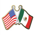 Express Double Flag Lapel Pin