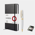 SHEAFFER® Gift Set Chrome S300 Ballpoint Pen w Hard Notebook