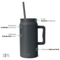 50 oz Simple Modern® Stainless Steel Insulated Trek Tumbler