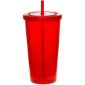 20 oz Acrylic Tumbler w/ Custom Logo & Matching Lid & Straw