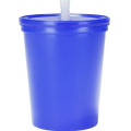 16 oz. USA made Stadium Cup w/ Lid & Straw BPA FREE Recycled