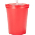 16 oz. USA made Stadium Cup w/ Lid & Straw BPA FREE Recycled