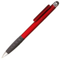 Ballpoint Twist Plastic Pens w/ Rubber Grip & Stylus Top