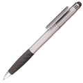 Ballpoint Twist Plastic Pens w/ Rubber Grip & Stylus Top