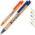Recycled Pens w/Custom Logo & Colorful Clip