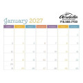 Triumph® Calendars Small Monthly Desk Pad - Colors