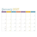 Triumph® Calendars Small Monthly Desk Pad - Colors