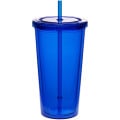 20 oz Acrylic Tumbler w/ Custom Logo & Matching Lid & Straw