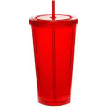 20 oz Acrylic Tumbler w/ Custom Logo & Matching Lid & Straw