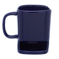 Glossy Ceramic Coffee Mug w/ Cookie Holder 7 oz.