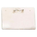 Horizontal Vinyl Badge Holder with Safety Pin