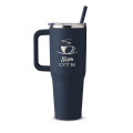 Harriton. 40 oz. Vacuum Insulated Stainless Steel Travel ...
