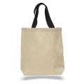 12 oz. Cotton Canvas Tote Bag w/ Nylon Web Handles