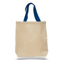 12 oz. Cotton Canvas Tote Bag w/ Nylon Web Handles