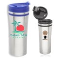 15 oz Insulated Stainless Steel Travel Mugs w/ Flip Lid Top