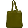 6 oz Cotton Canvas Tote Bag W/ Gusset (15" X 16")