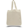 6 oz Cotton Canvas Tote Bag W/ Gusset (15" X 16")