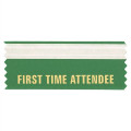 First Time Attendee 4"L x 1.625"W Badge Ribbons